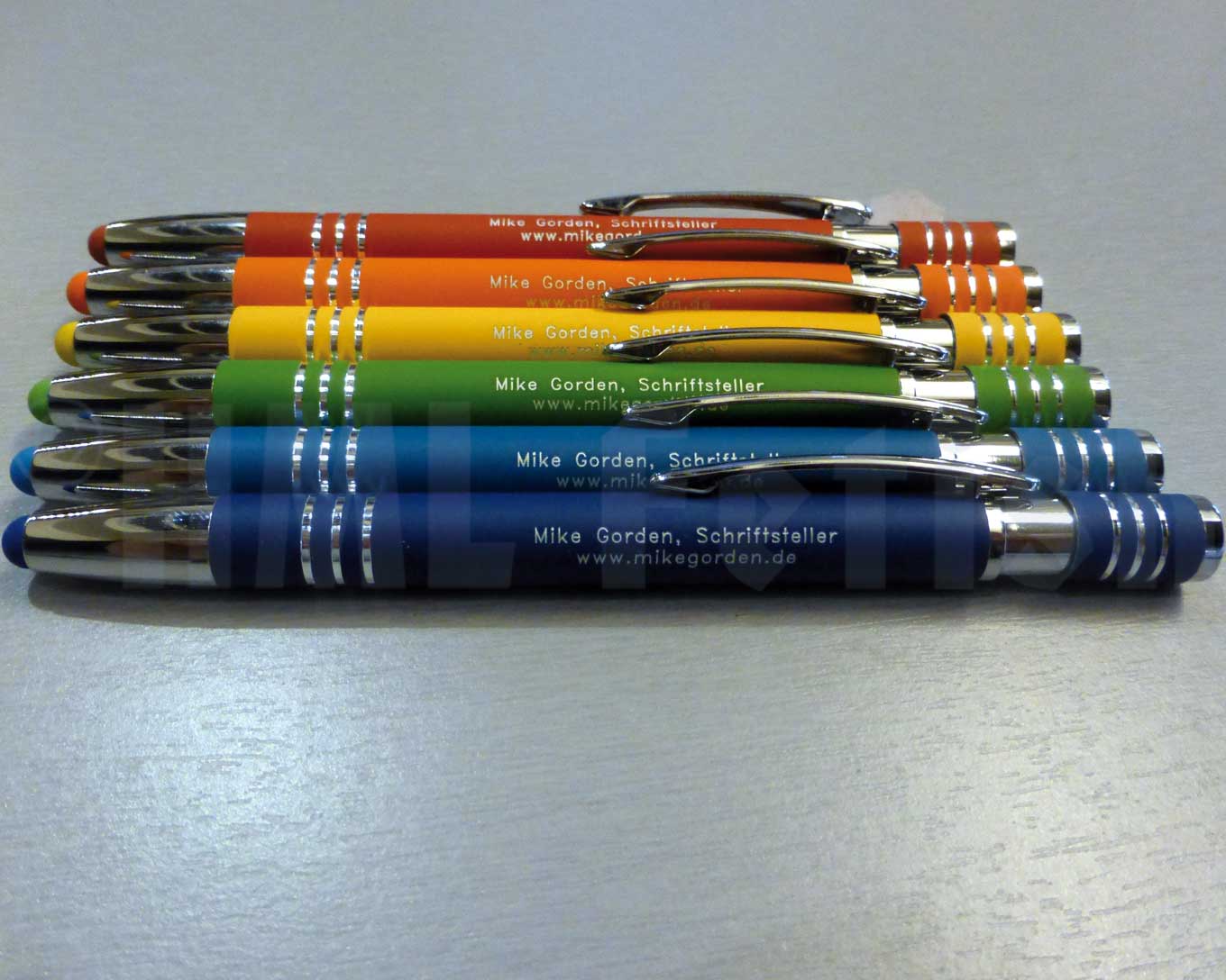 Kugelschreiber Set 6 Stück Regenbogen
